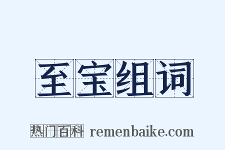 至宝组词是什么意思的图片